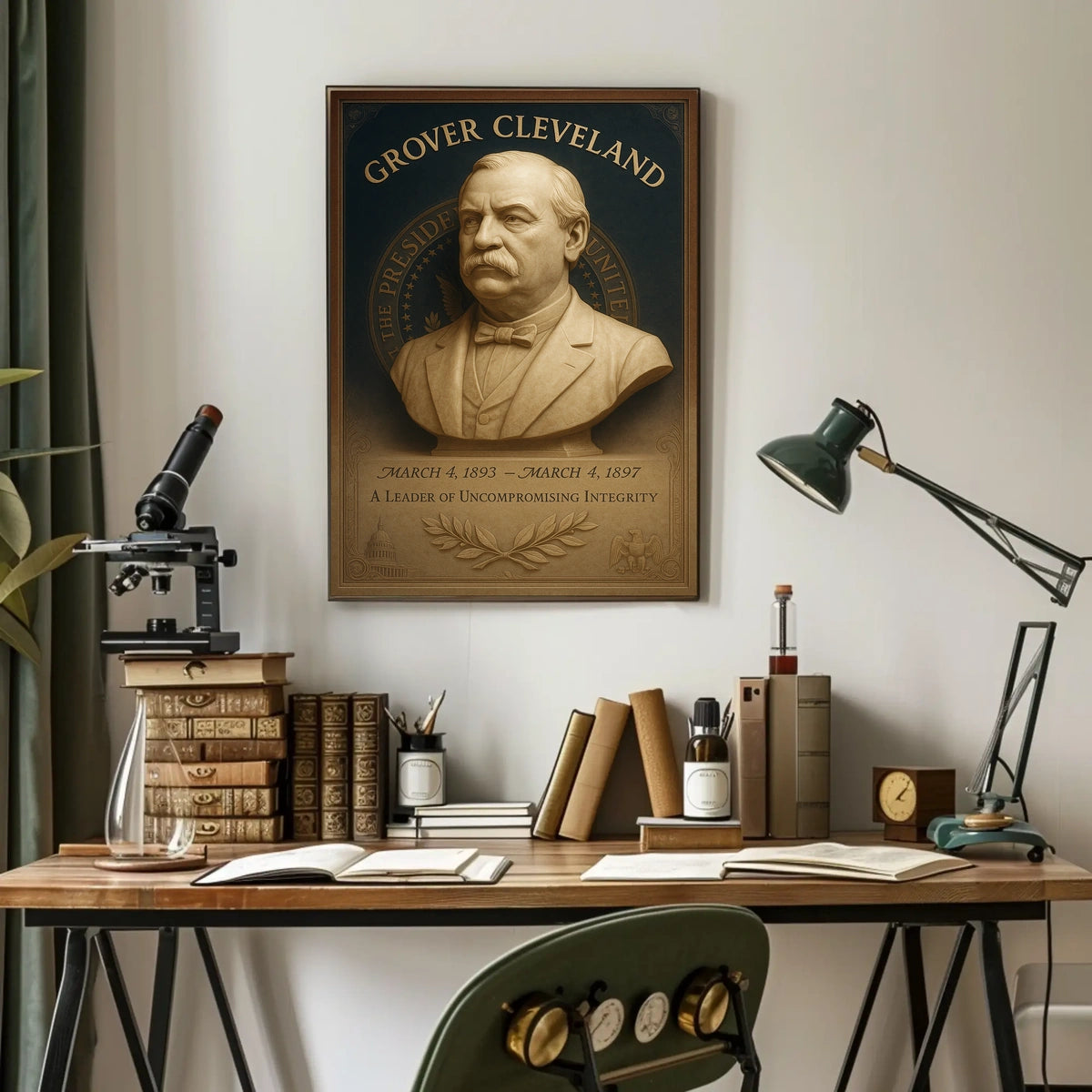 Grover Cleveland A Leader of Uncompromising Integrity Poster
