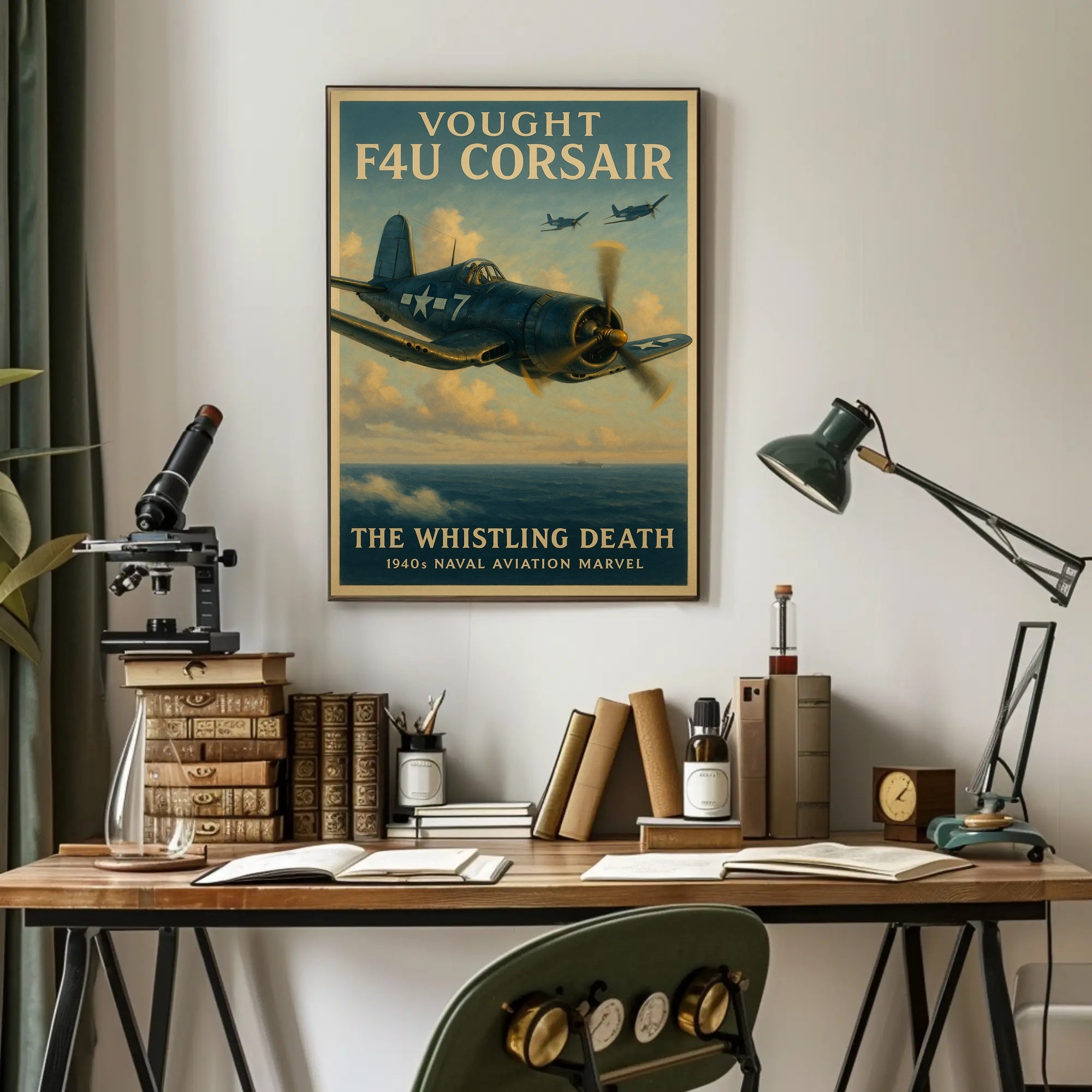 Vought F4U Corsair: The Whistling Death Poster