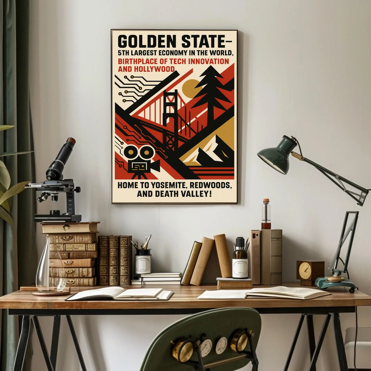 Golden State A Celebration of California Poster