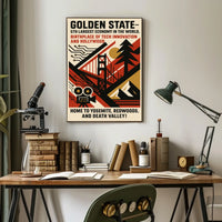 Golden State A Celebration of California Poster
