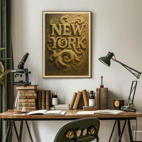 New York Artistic Typography Poster