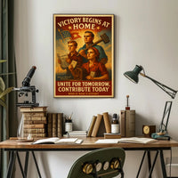 Victory Begins at Home Poster
