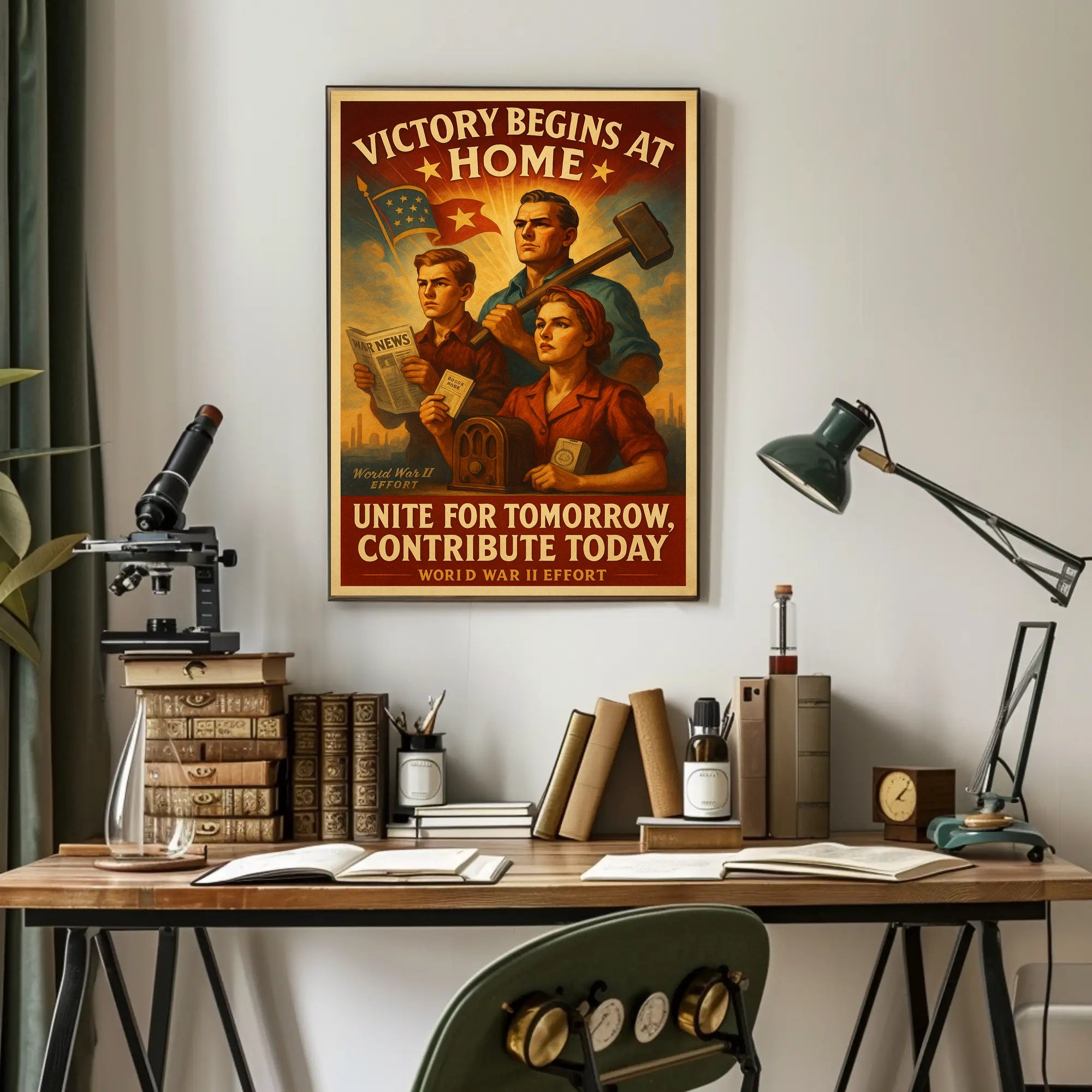 Victory Begins at Home Poster