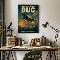 F/A-18 Hornet Combat Jet Poster