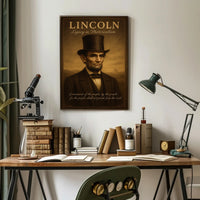 Abraham Lincoln Legacy in Photorealism Poster PosterGoat