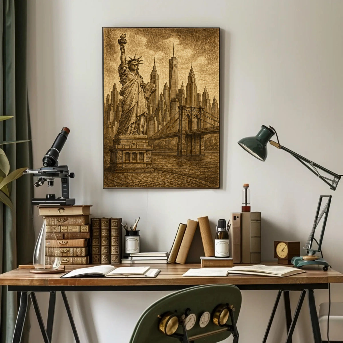 Iconic New York Vintage Poster For City Dweller Home Decor