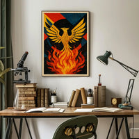 Phoenix Rebirth Artistic Masterpiece: Abstract, Artistic, or Pop Culture Poster