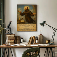Saint Joseph of Cupertino Religious Levitation Heritage Poster