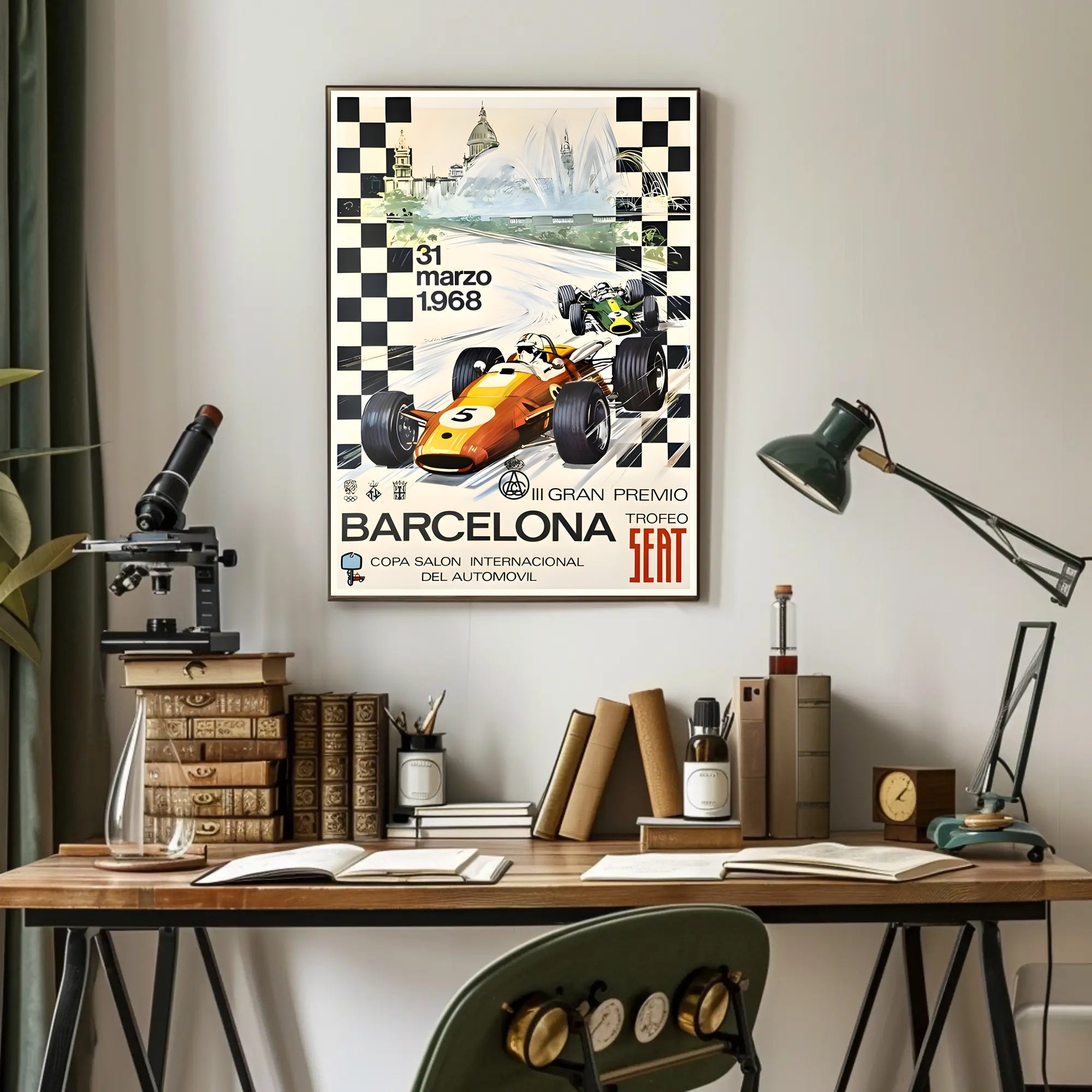 Barcelona Trofeo SEAT 1968 Poster