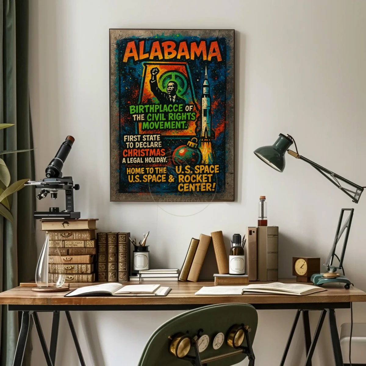 Alabama Heritage and Progress: Cultural or Heritage Poster