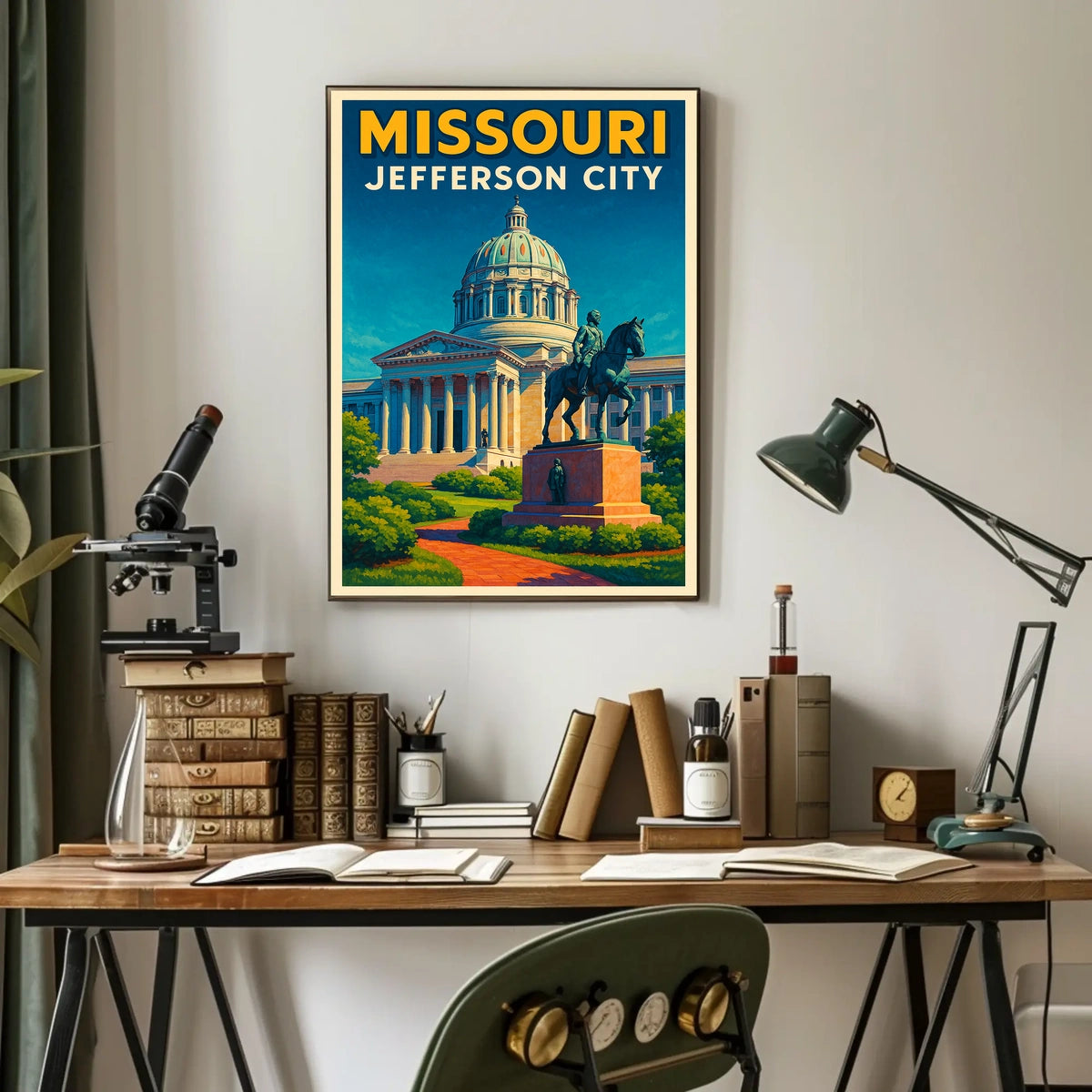 Missouri State Capitol In Jefferson City Poster