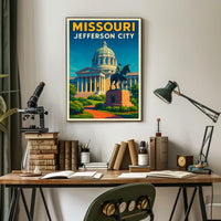 Missouri State Capitol In Jefferson City Poster