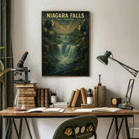 Niagara Falls Steampunk SciFi Collectors Poster