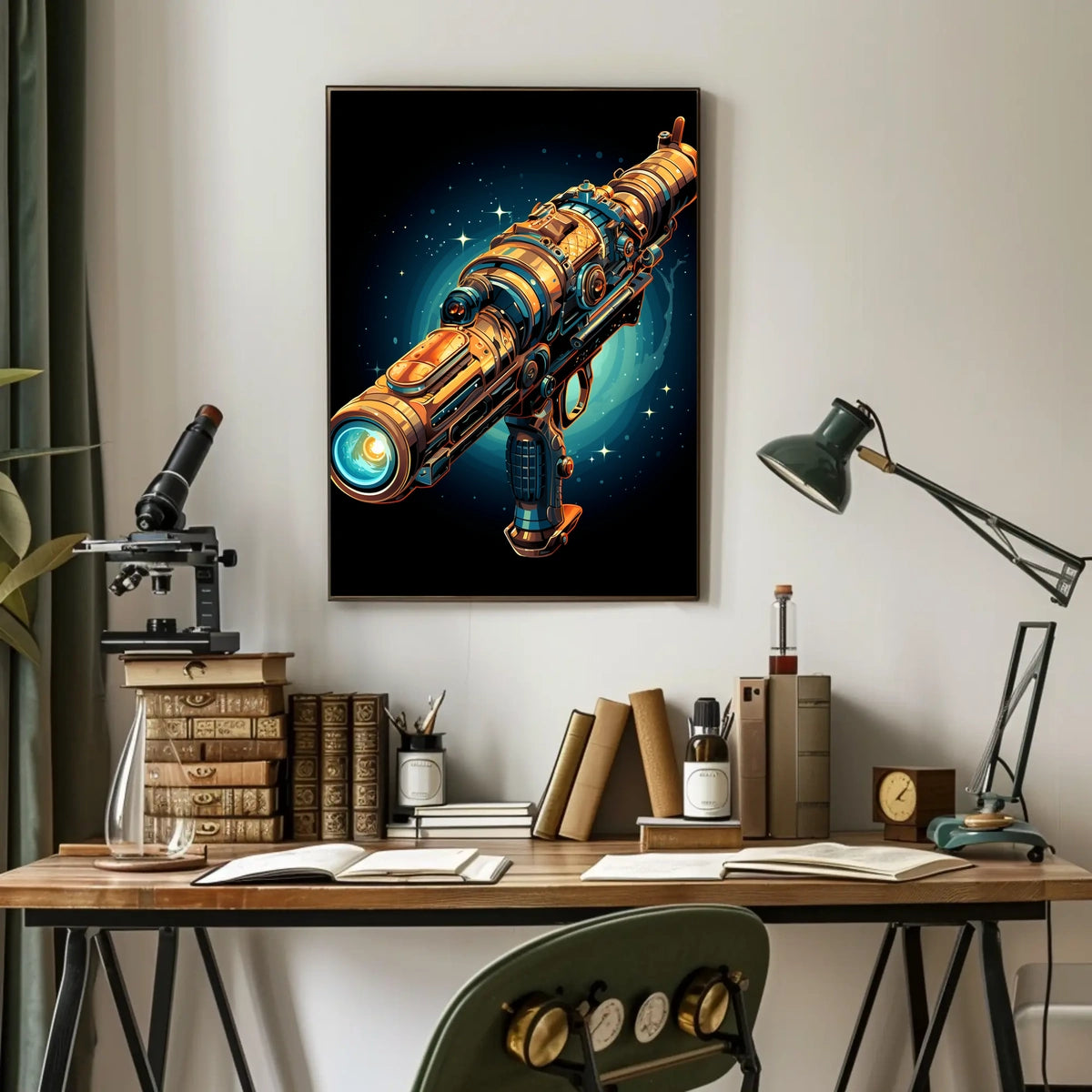 Galactic Ray Gun Poster