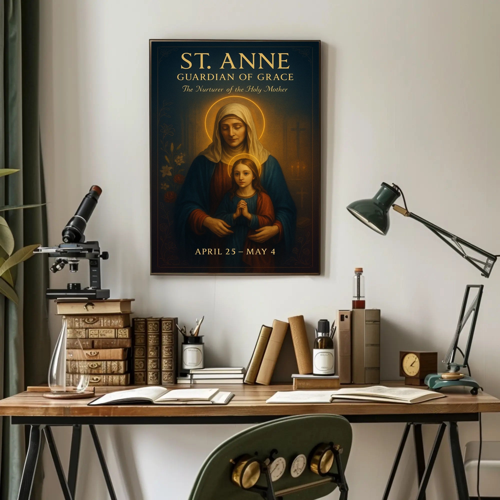 St. Anne Devotional Masterpiece: Cultural or Heritage Poster PosterGoat