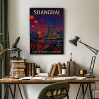 Shanghai City of Lights Legends Poster
