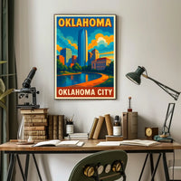 Oklahoma City Skyline Poster