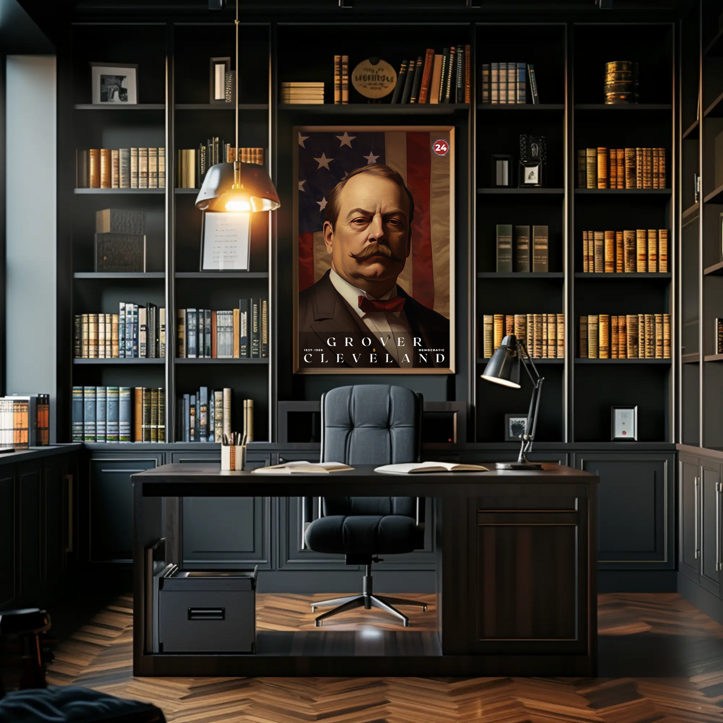 Grover Cleveland 24th President Of The United States Portrait