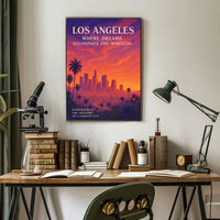 Dream-Inspired Los Angeles Cityscape Urban or Cityscape Poster