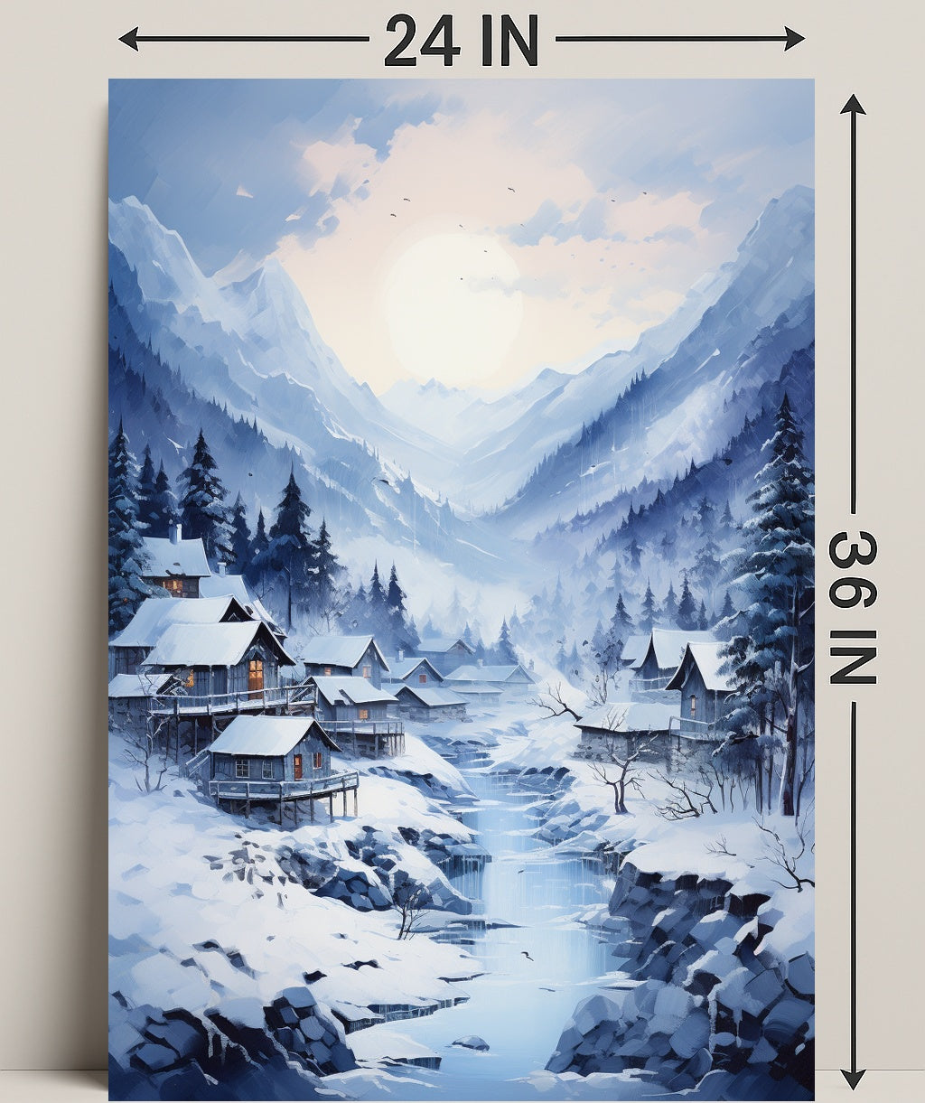 Winter Wonderland Village Poster