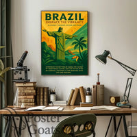 Brazilian Vibrancy and Culture Travel Poster