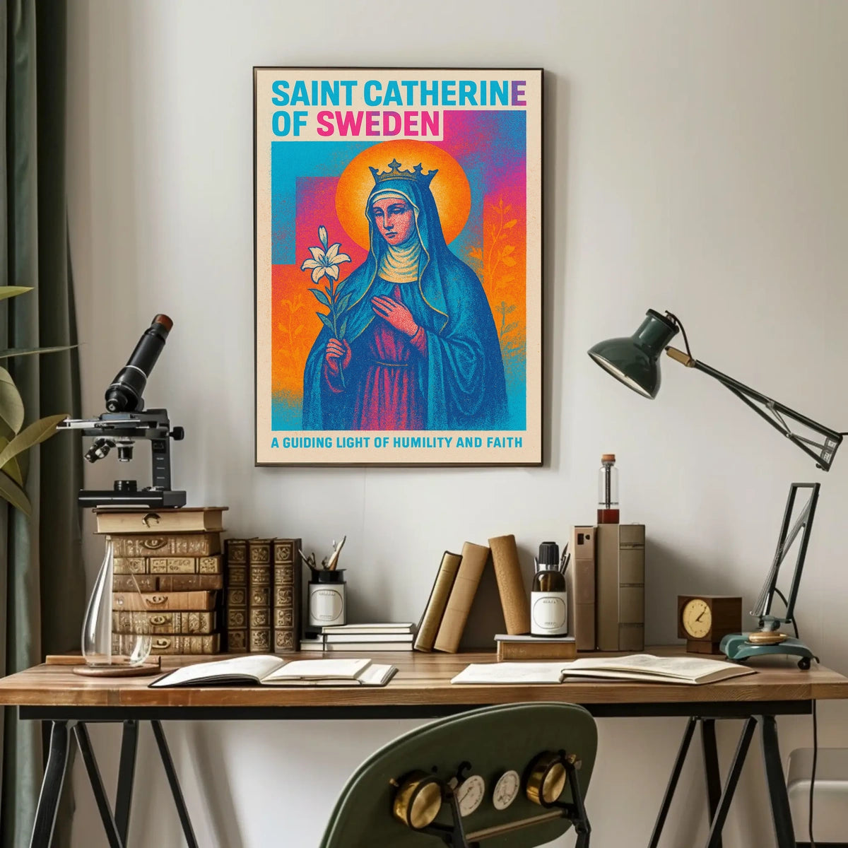 Saint Catherine of Sweden Poster