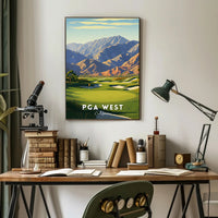 PGA WEST Golf Landscape Art Poster - Sports Poster