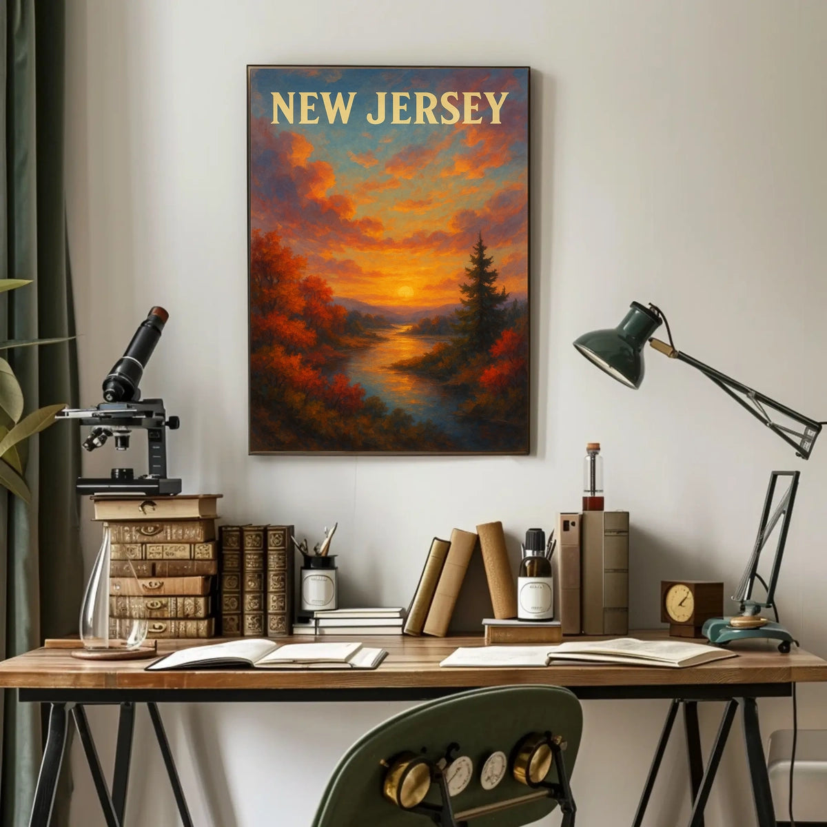 New Jersey Sunset Poster