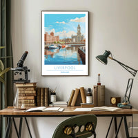 Scenic View of Liverpool Poster