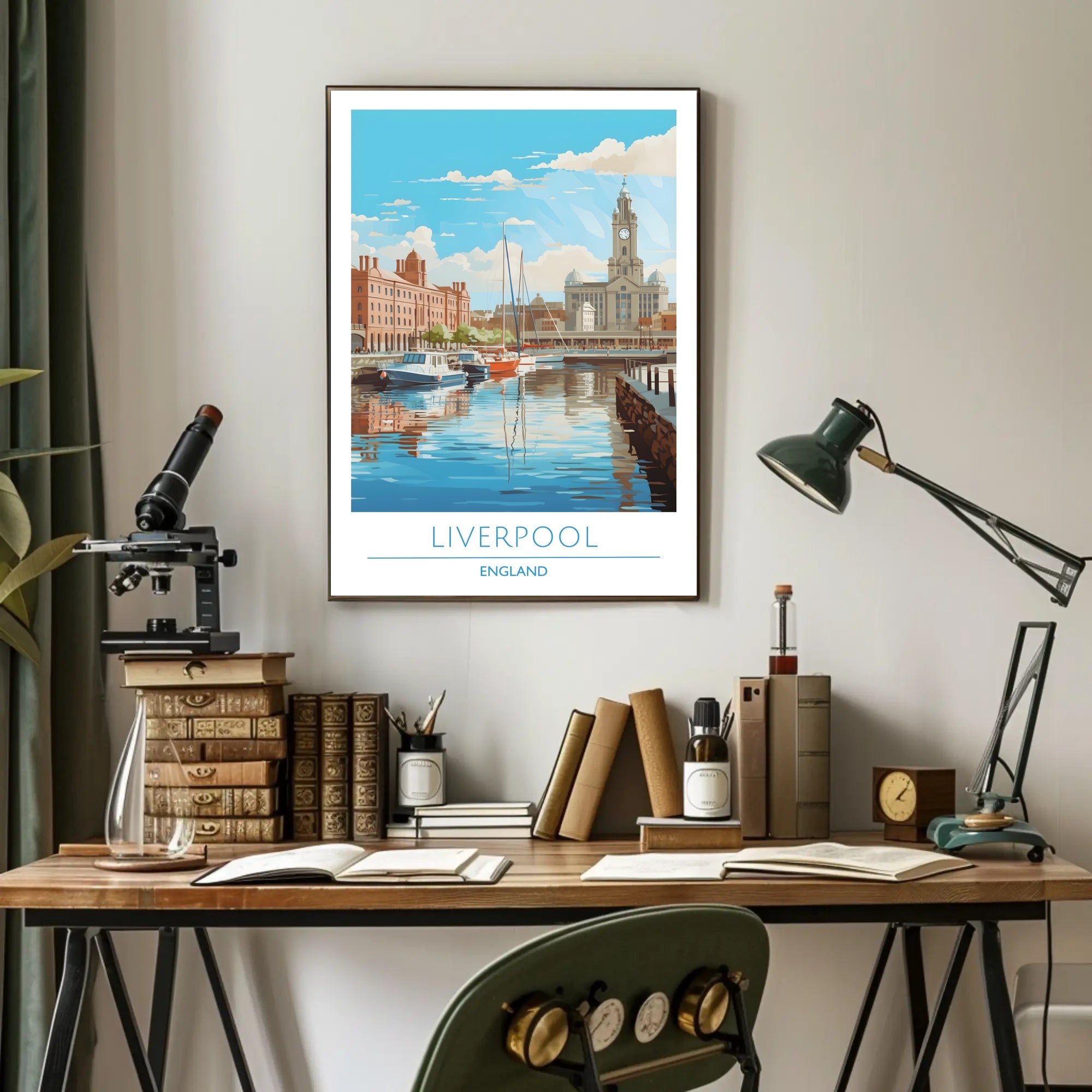 Scenic View of Liverpool Poster
