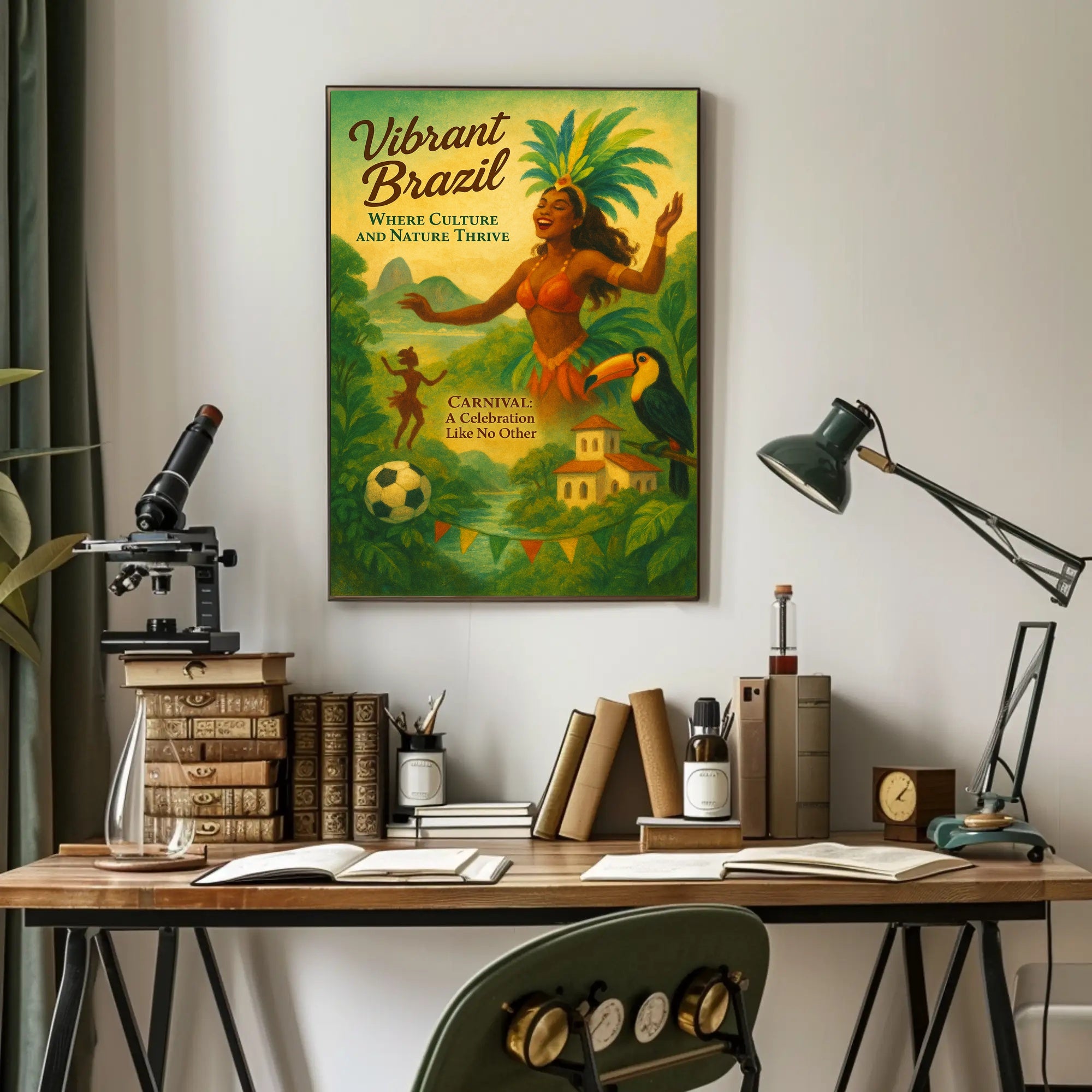 Vibrant Brazil Poster