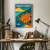 Amalfi Coast Travel Poster Museum Quality Art Print