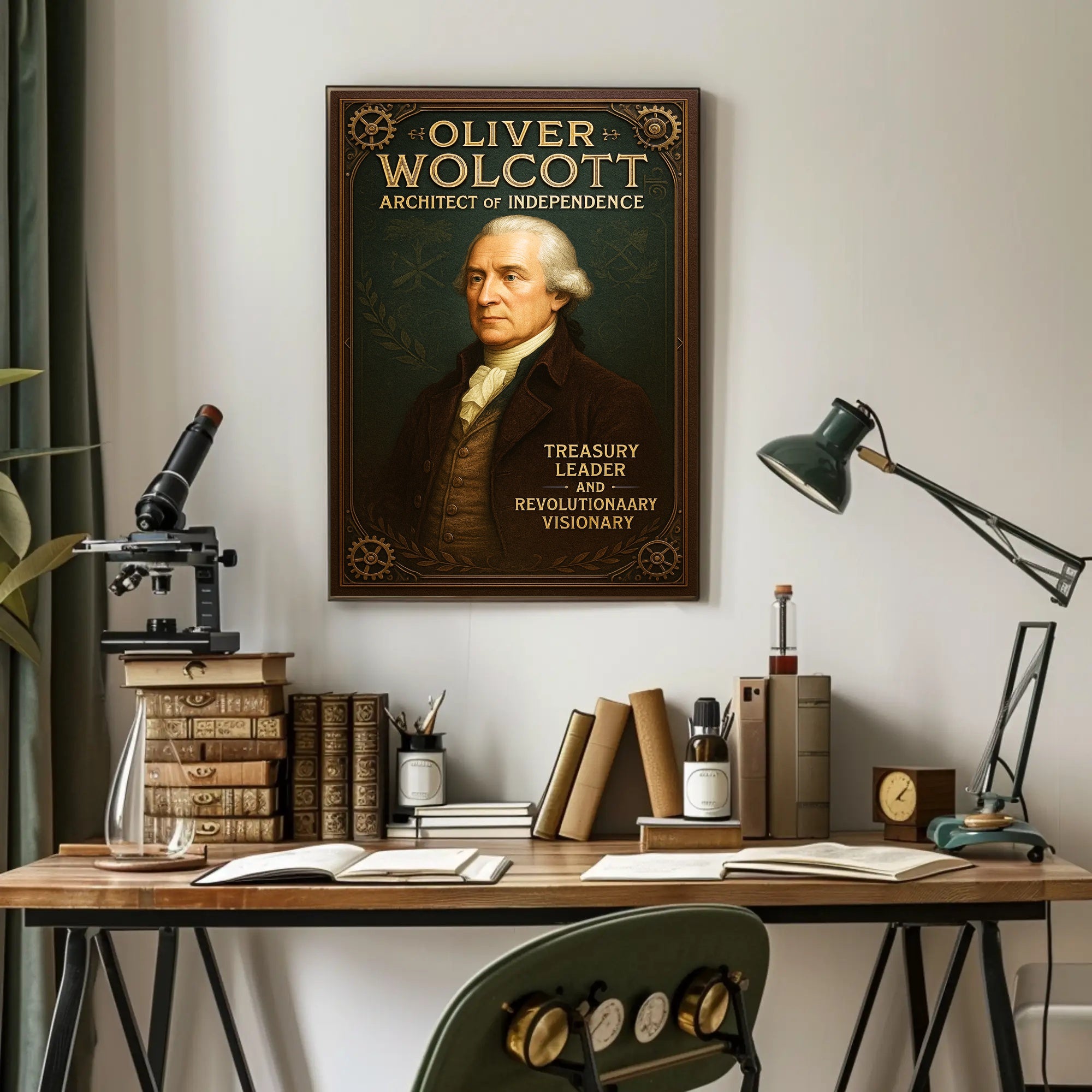 Oliver Wolcott Architect of Independence Poster PosterGoat