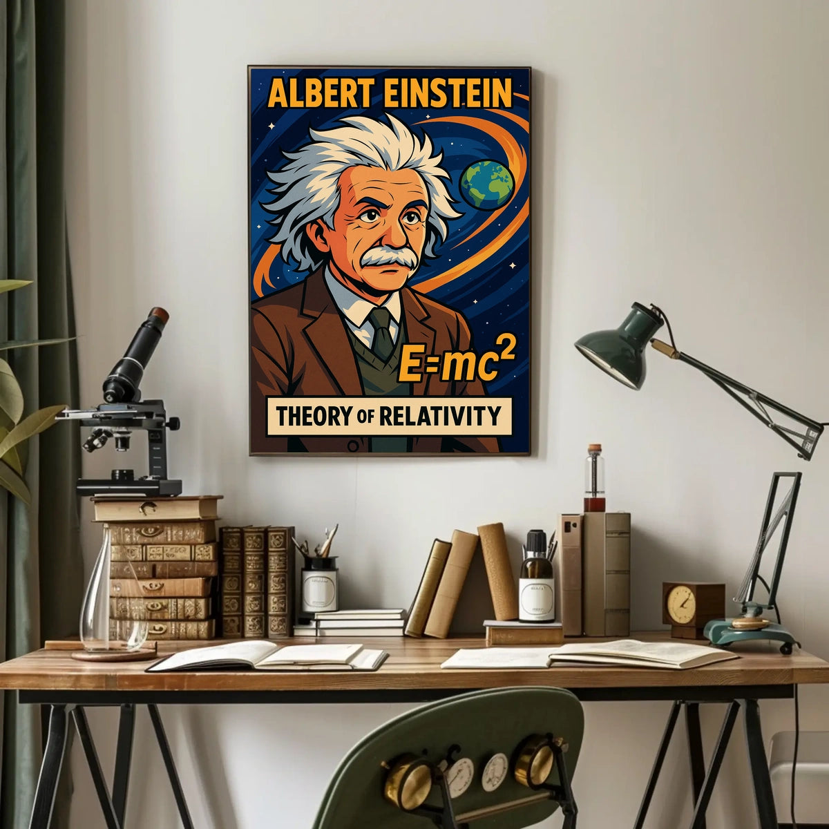 Albert Einstein Theory Of Relativity Poster