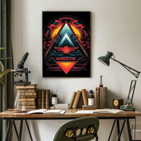 Geometric Sunrise Poster