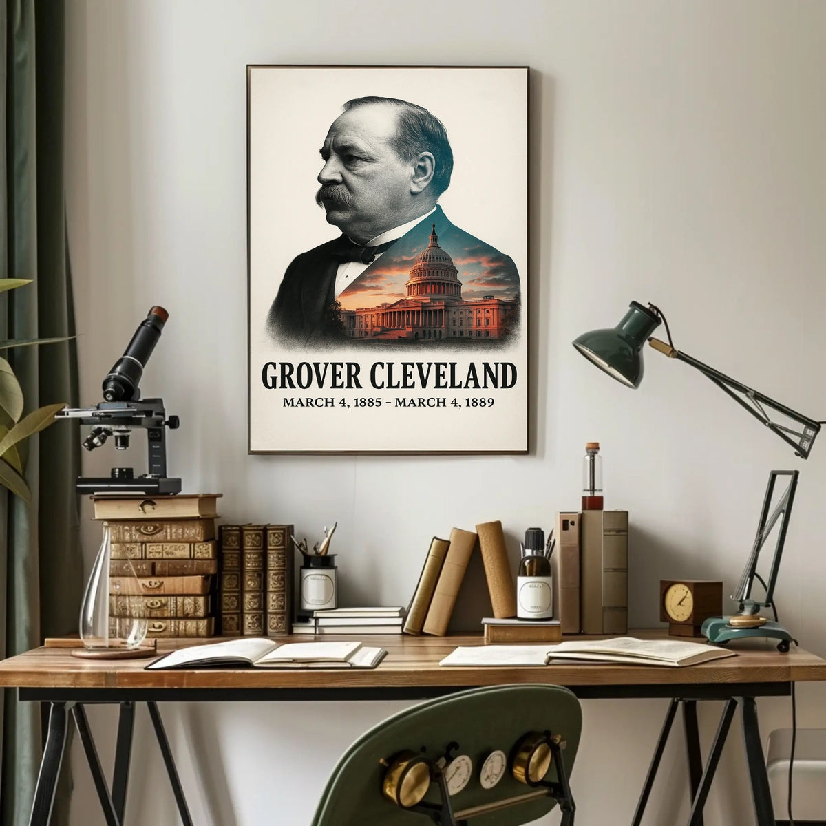 Grover Cleveland 22nd President of the United States Reflections Poster