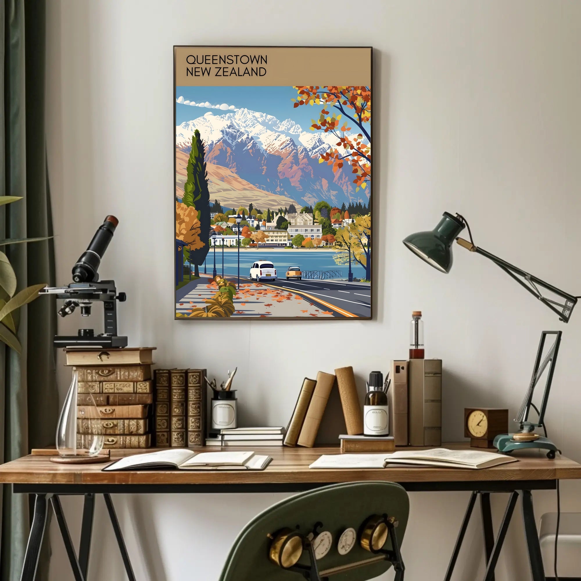Scenic View of Queenstown Poster