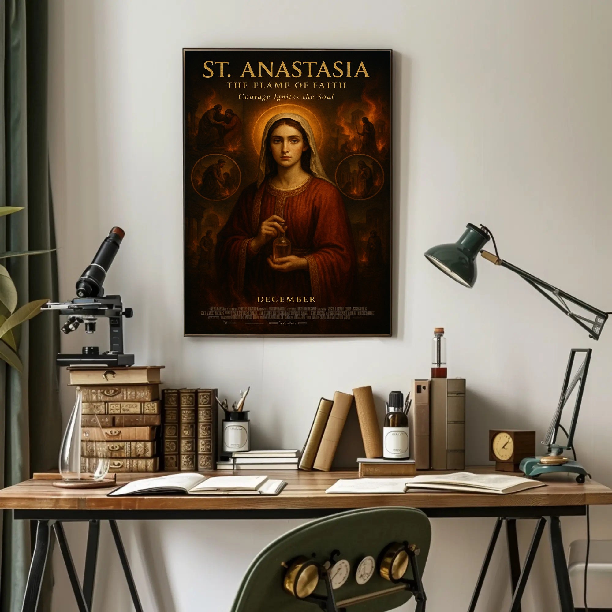 St. Anastasia: The Flame of Faith Cultural Poster PosterGoat