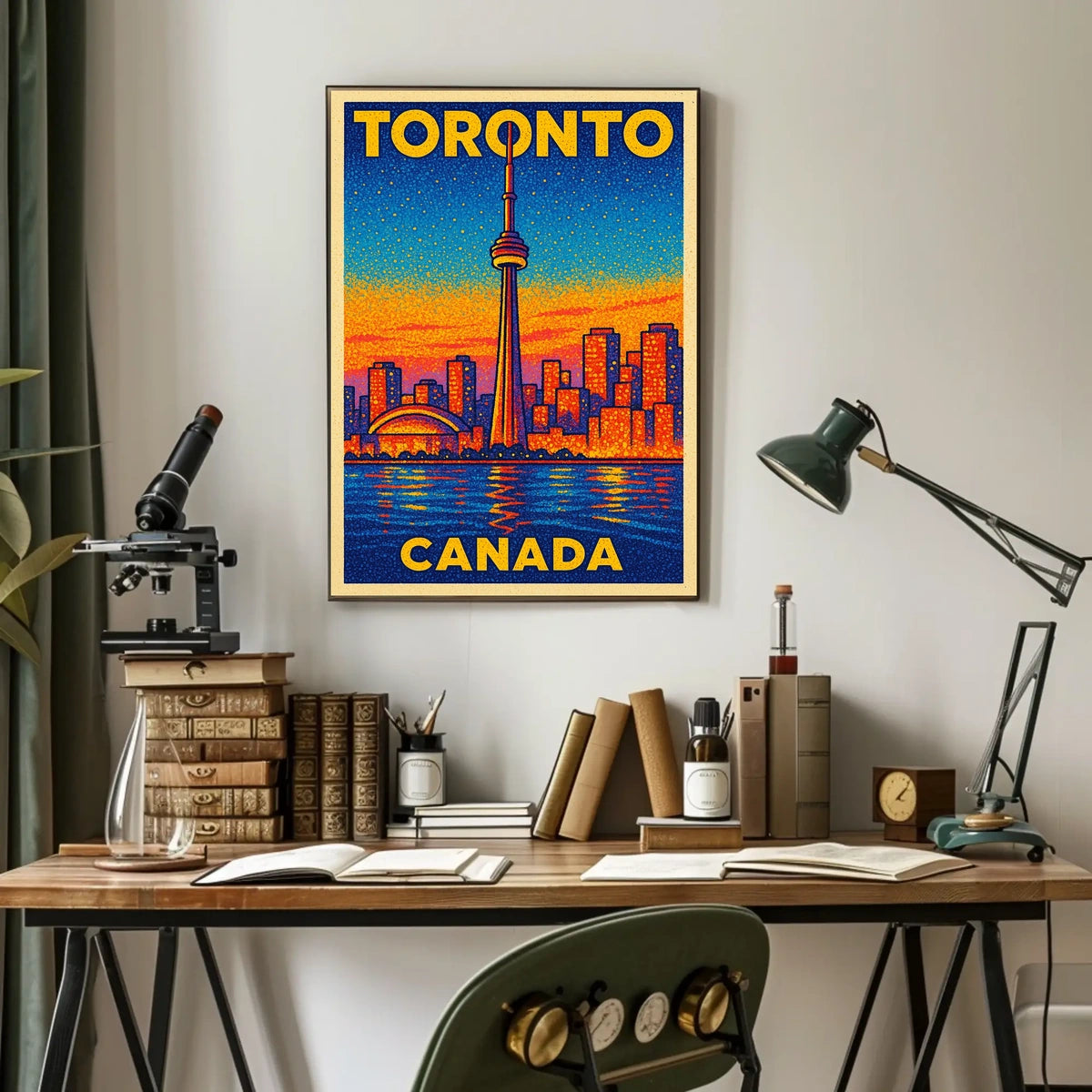 Toronto Skyline Art Poster