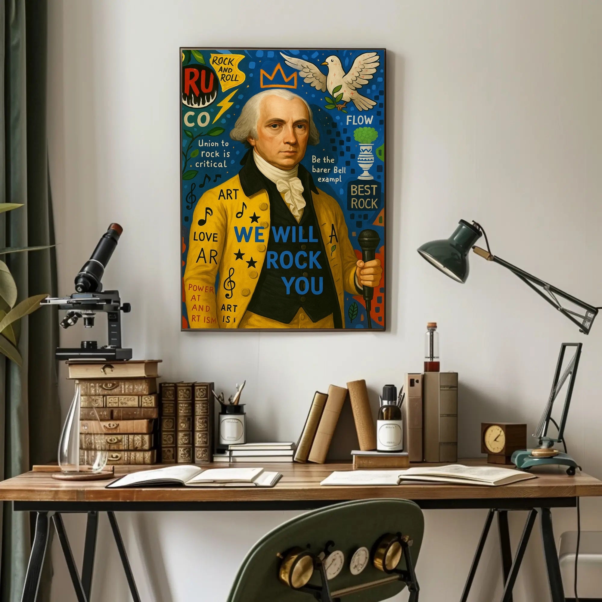 Historical Music Figure Vibrant Art Poster - Pop Culture Poster