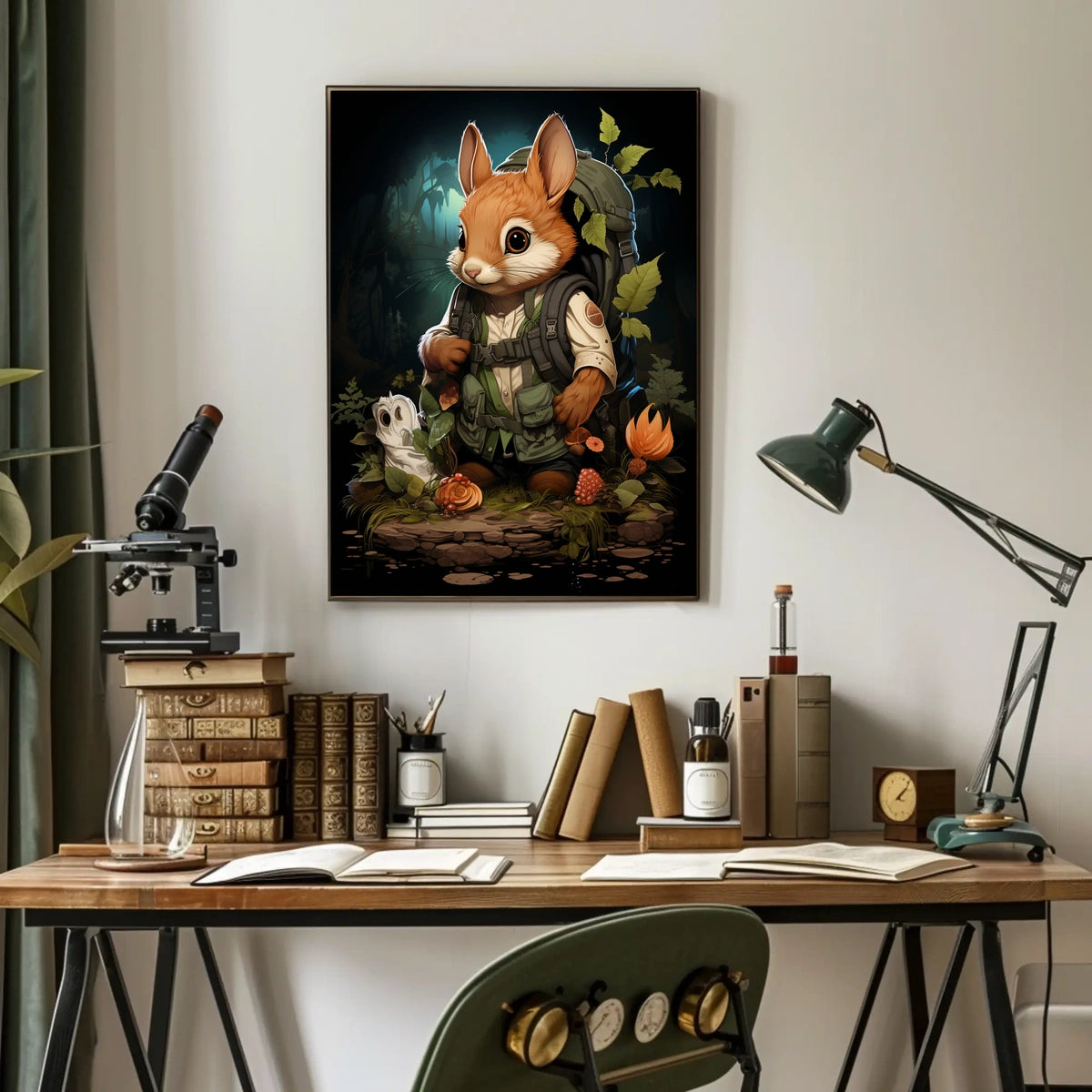 Adventurous Woodland Wanderer Poster