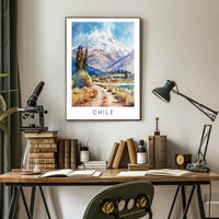 Majestic Andes Mountain Landscape Travel Poster PosterGoat