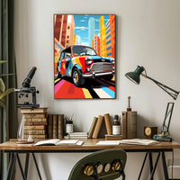 Vibrant Urban Drive Poster PosterGoat