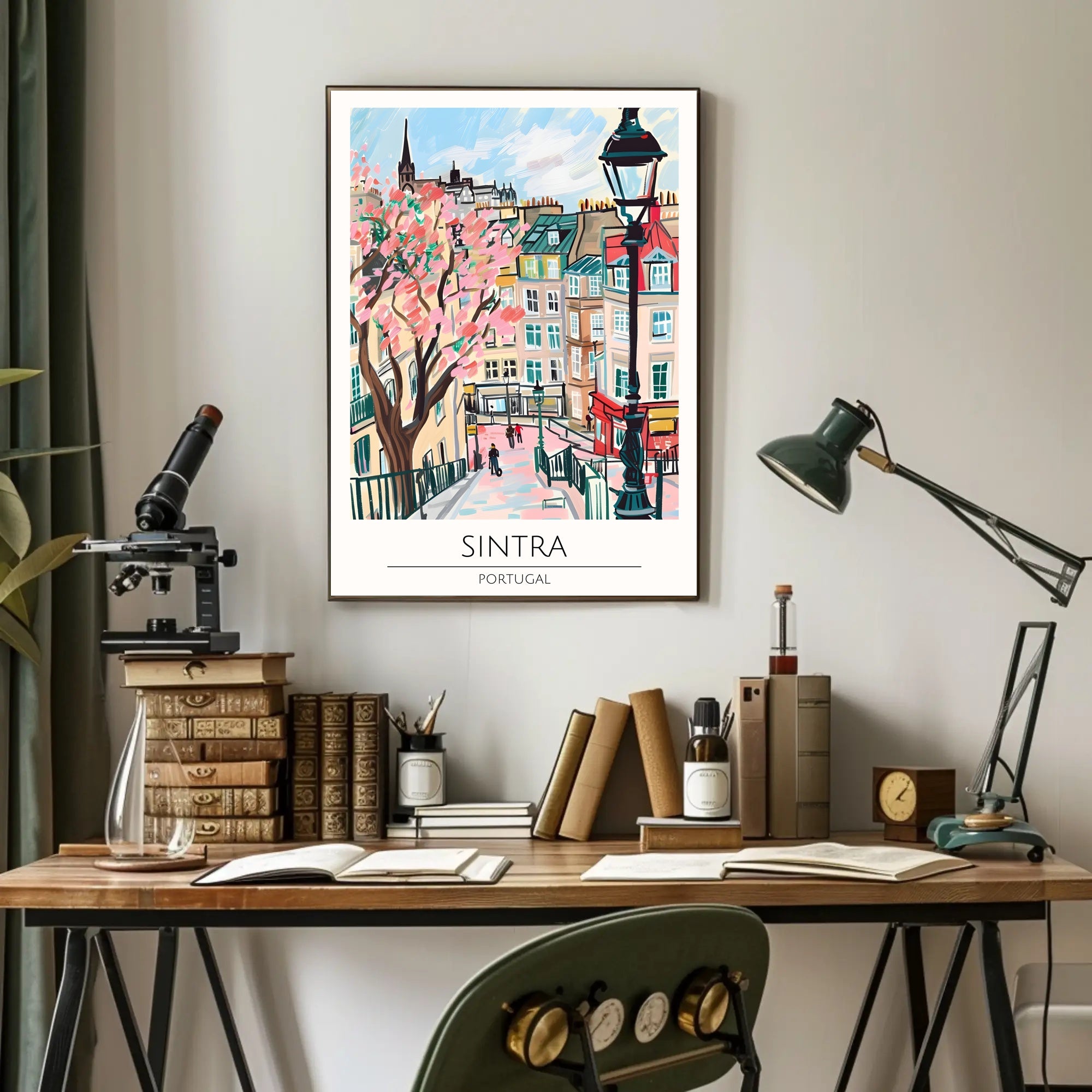 Charming Streets of Sintra Poster PosterGoat