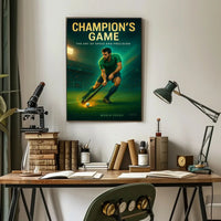Champion's Game Field Hockey Sports Poster PosterGoat