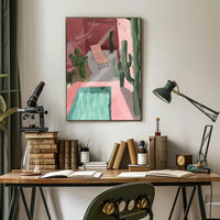 Desert Oasis Retreat Poster