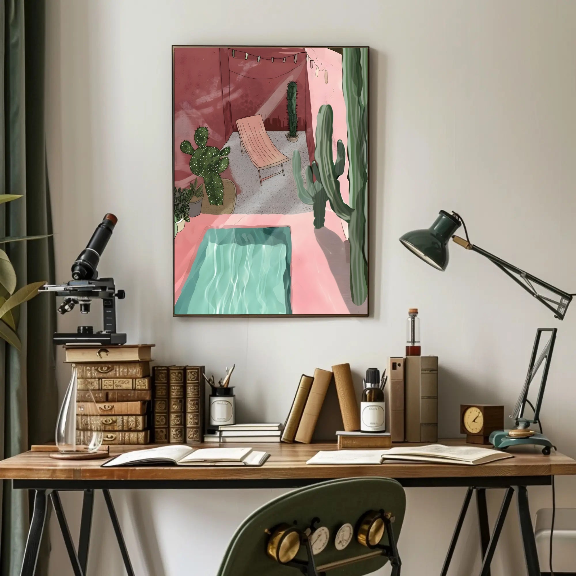 Desert Oasis Retreat Poster