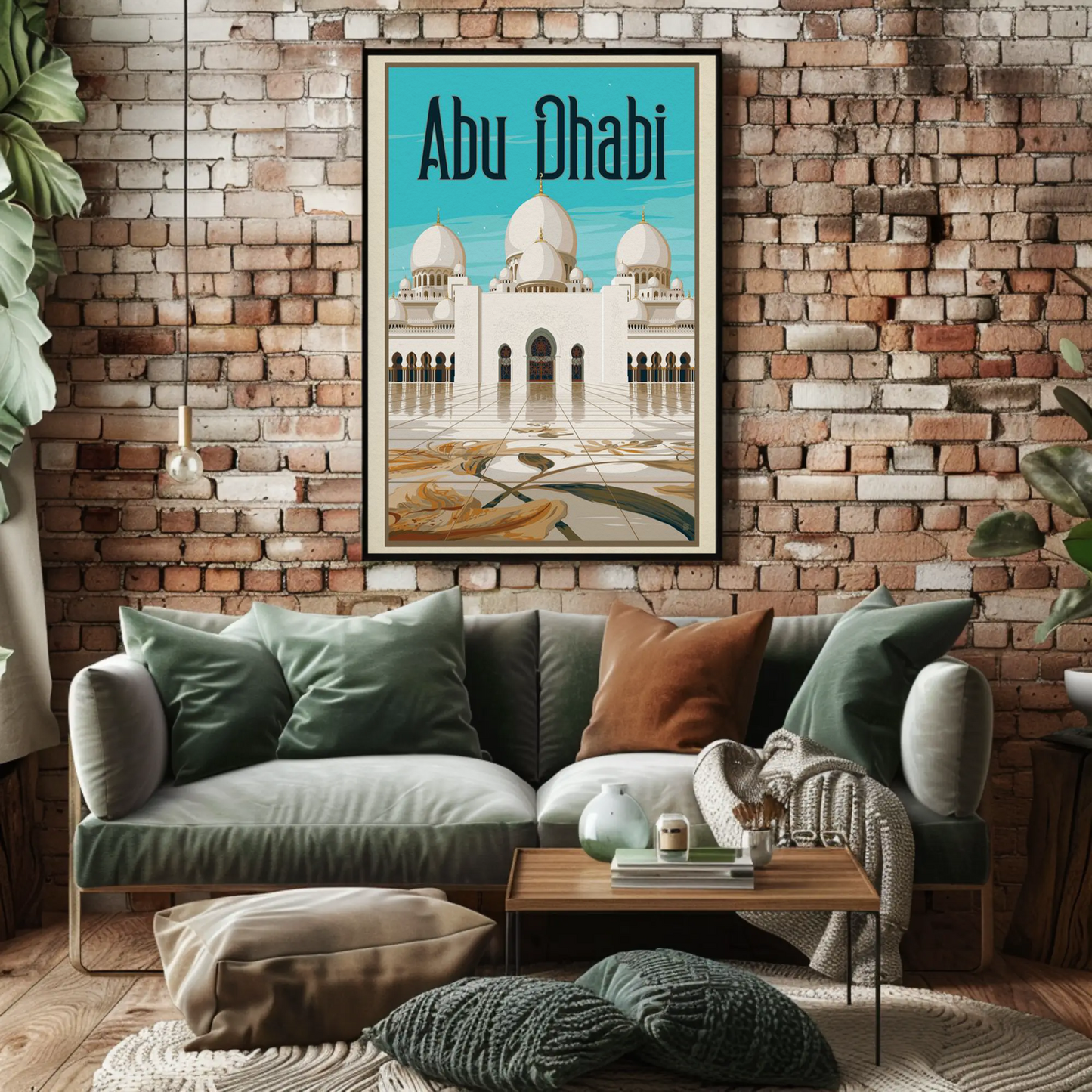 Abu Dhabi Vintage Poster