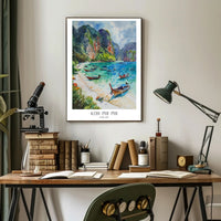 Koh Phi Phi Watercolor Travel Poster PosterGoat