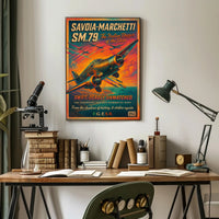 The Italian Dagger: WWII Aircraft Propaganda Poster